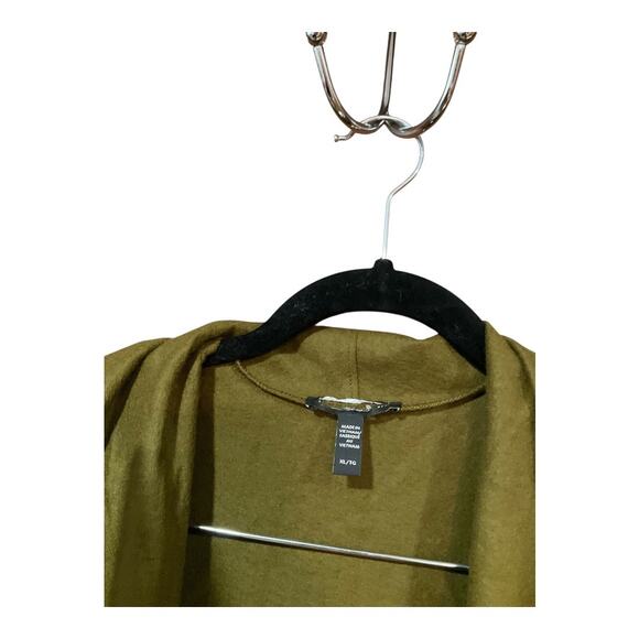 Madewell Sweater Jacket Long XL Green 100% Wool NWOT - Picture 2 of 4